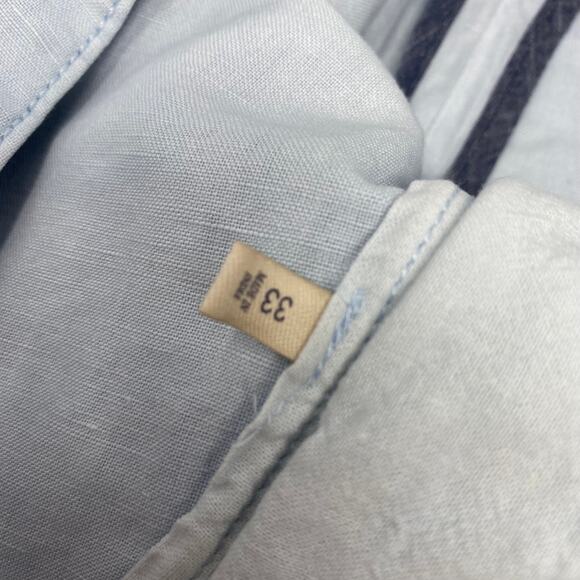 Faherty Mens Sz33 Light Blue Cotton‎ Shorts - Picture 4 of 7